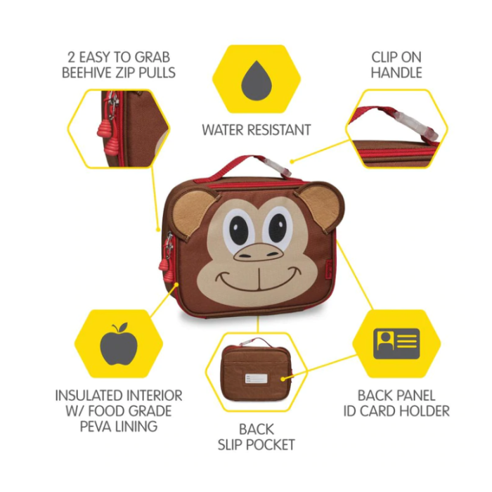 Ισοθερμική Τσάντα Monkey Lunchbox Bixbee