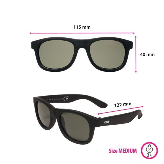 iTooTi Βρεφικά Γυαλιά Ηλίου 3-6 Ετών Άθραυστα Με Εύκαμπτο Σκελετό Classic Μαύρο iTooTi Βρεφικά Γυαλιά Ηλίου 3-6 Ετών Άθραυστα Με Εύκαμπτο Σκελετό Classic Μαύρο