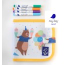 Jaq Jaq Bird: Mini Βιβλίο Ζωγραφικής Μαυροπίνακας Αρκούδα Με 4 Μαρκαδόροι Wishy Washy Jaq Jaq Bird: Mini Βιβλίο Ζωγραφικής Μαυροπίνακας Αρκούδα Με 4 Μαρκαδόροι Wishy Washy