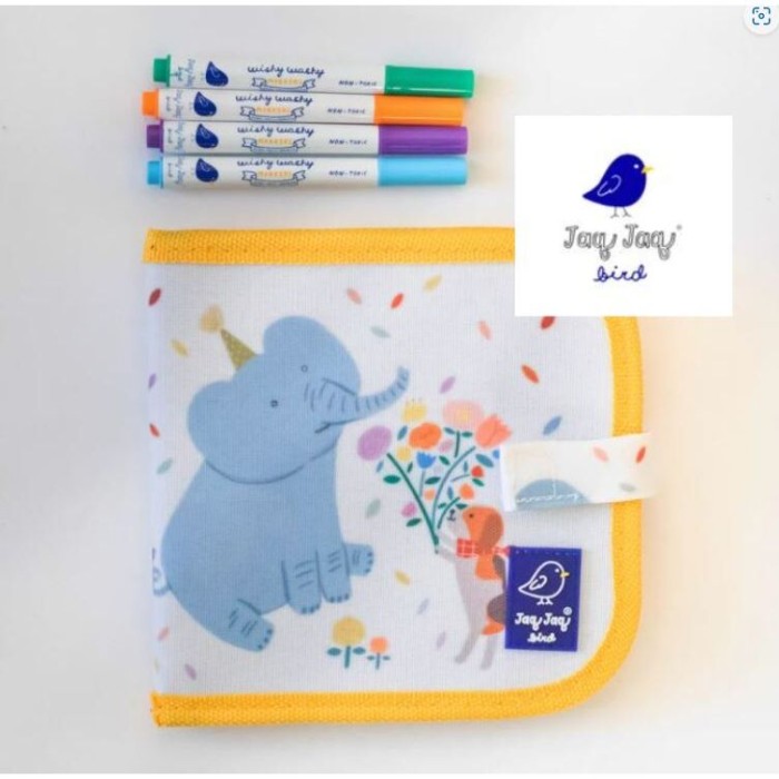 Jaq Jaq Bird: Mini Βιβλίο Ζωγραφικής Μαυροπίνακας Αρκούδα Με 4 Μαρκαδόροι Wishy Washy Jaq Jaq Bird: Mini Βιβλίο Ζωγραφικής Μαυροπίνακας Αρκούδα Με 4 Μαρκαδόροι Wishy Washy