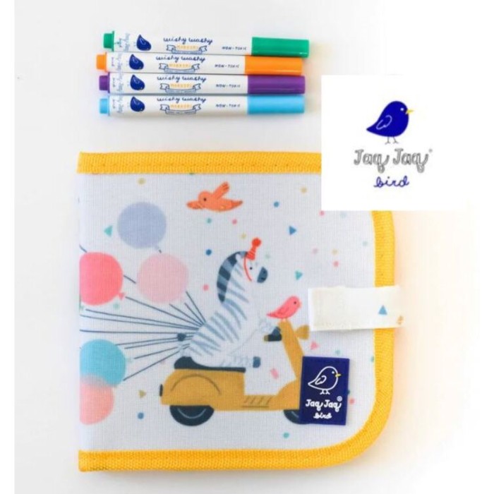 Jaq Jaq Bird: Mini Βιβλίο Ζωγραφικής Μαυροπίνακας Αρκούδα Με 4 Μαρκαδόροι Wishy Washy Jaq Jaq Bird: Mini Βιβλίο Ζωγραφικής Μαυροπίνακας Αρκούδα Με 4 Μαρκαδόροι Wishy Washy