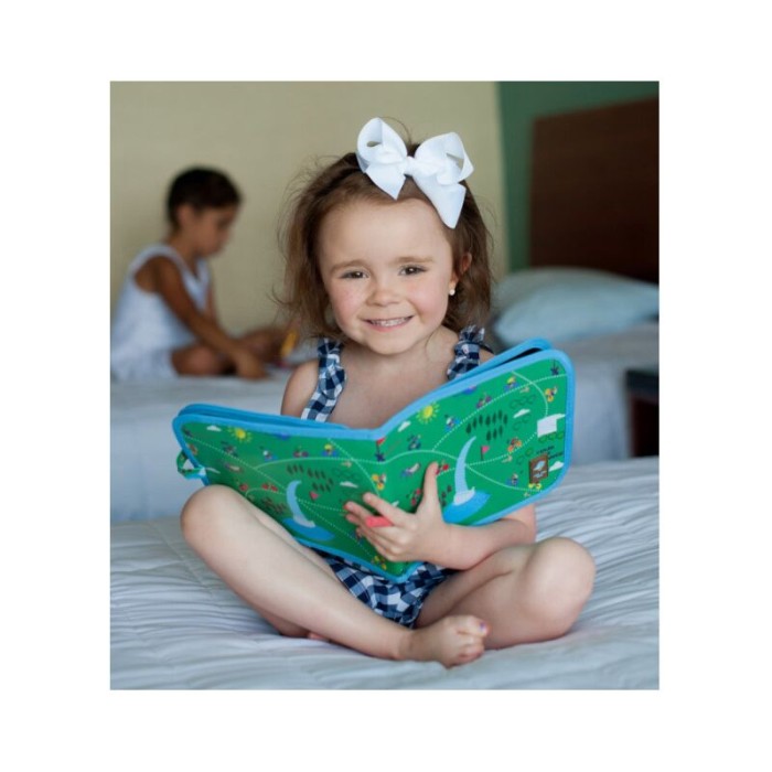 Jaq Jaq Bird: Mini Βιβλίο Ζωγραφικής Μαυροπίνακας Αρκούδα Με 4 Butterstix Κιμωλίες