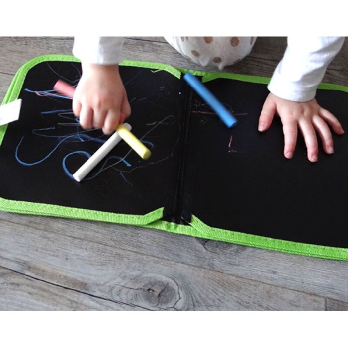 Jaq Jaq Bird: Mini Βιβλίο Ζωγραφικής Μαυροπίνακας Αρκούδα Με 4 Butterstix Κιμωλίες