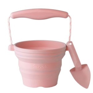 Scrunch Σετ Πτυσσόμενο κουβαδάκι με φτυαράκι ''Dusty Rose''