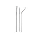 Καλαμάκια Ανοξείδοτα Με Βουρτσάκι Καθαρισμού 4τεμάχια Estia