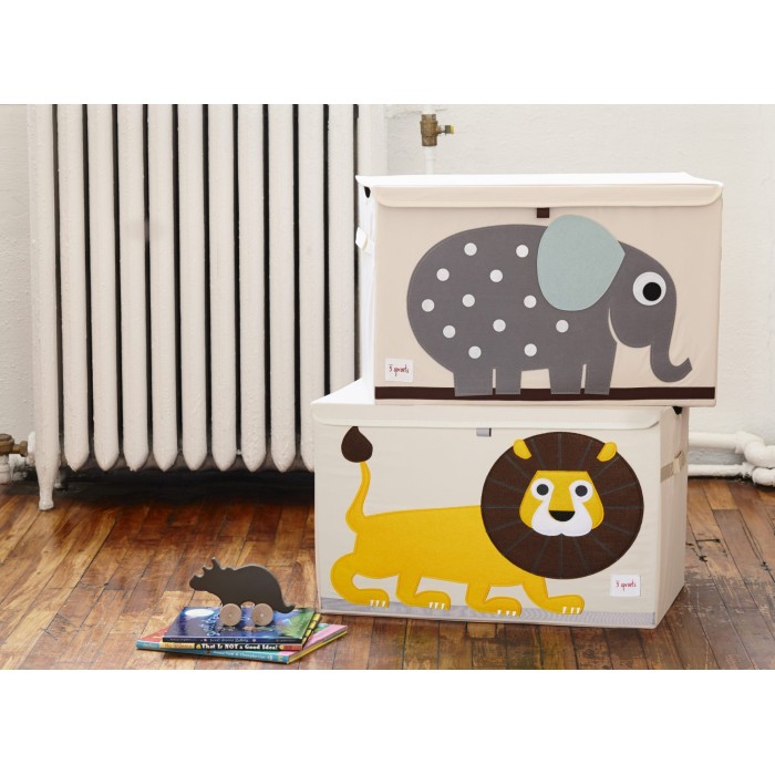 Καλάθι Παιχνιδιών Με Καπάκι Lion 3 sprouts Καλάθι Παιχνιδιών Με Καπάκι Lion 3 sprouts