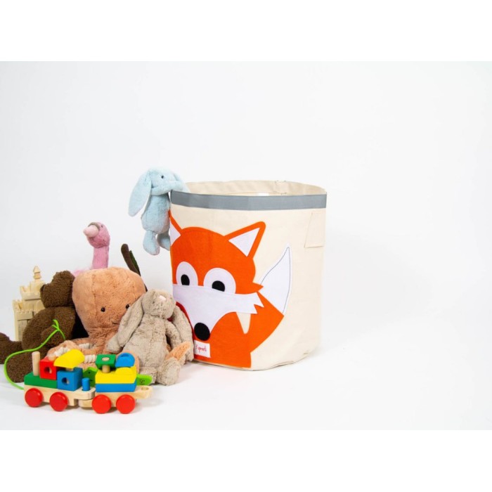 Καλάθι Παιχνιδιών Στρογγυλό Fox 3 sprouts Καλάθι Παιχνιδιών Στρογγυλό Fox 3 sprouts