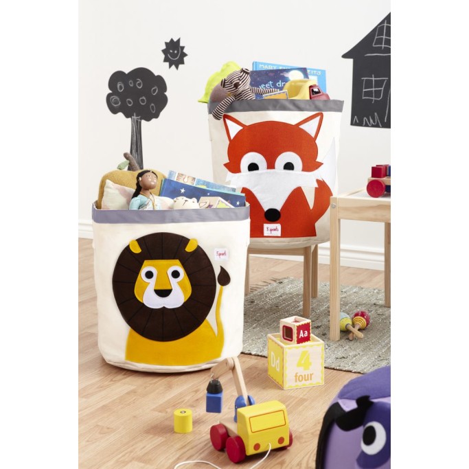 Καλάθι Παιχνιδιών Στρογγυλό Lion 3 sprouts Καλάθι Παιχνιδιών Στρογγυλό Lion 3 sprouts