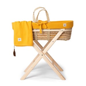 Καλαθούνα Marigold Mustard Μαζί Με Ξύλινη Βάση Funna Baby Καλαθούνα Marigold Mustard Μαζί Με Ξύλινη Βάση Funna Baby