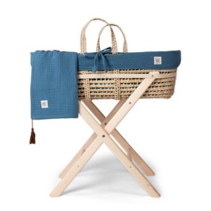 Καλαθούνα Province Petrol Μαζί Με Ξυλική Βάση Funna Baby Καλαθούνα Province Petrol Μαζί Με Ξυλική Βάση Funna Baby