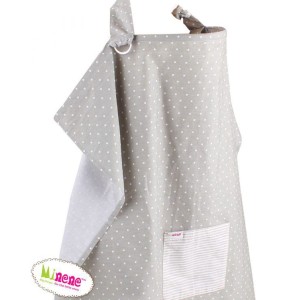 Κάλυμμα Θηλασμού Γκρι Πουά Minene