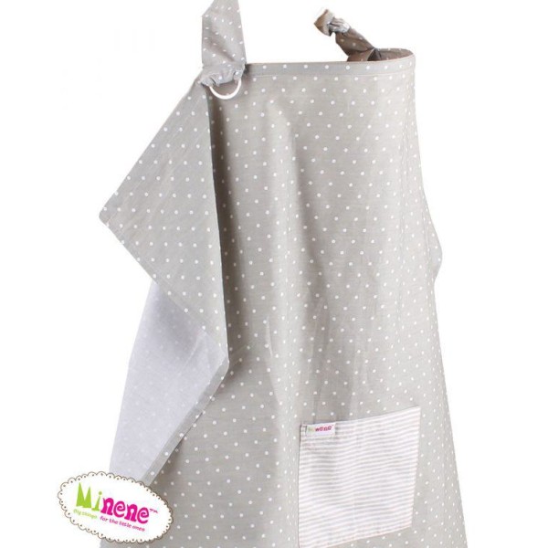 Κάλυμμα Θηλασμού Γκρι Πουά Minene Κάλυμμα Θηλασμού Γκρι Πουά Minene