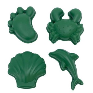 Scrunch Καλούπια από ανακυκλώσιμη σιλικόνη Dark Moss Green (4 Τεμάχια)