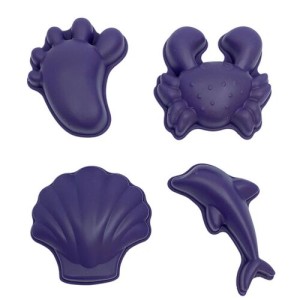 Scrunch Καλούπια από ανακυκλώσιμη σιλικόνη Dark Purple (4 Τεμάχια)