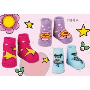 Καλτσάκια 3τμχ Le Babbuu Ninfa 6-12 μηνών Baciuzzi Καλτσάκια 3τμχ Le Babbuu Ninfa 6-12 μηνών Baciuzzi