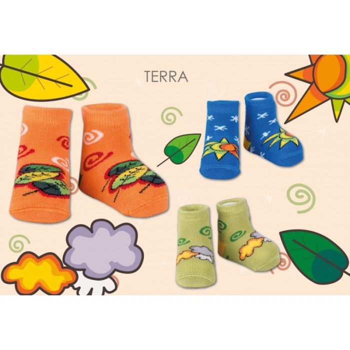 Καλτσάκια 3τμχ Le Babbuu Terra 0-6 μηνών Baciuzzi