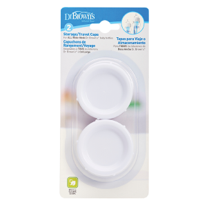Καπάκια Ταξιδιού Για Μπιμπερό Με Φαρδύ Λαιμό 2τμχ Dr Brown