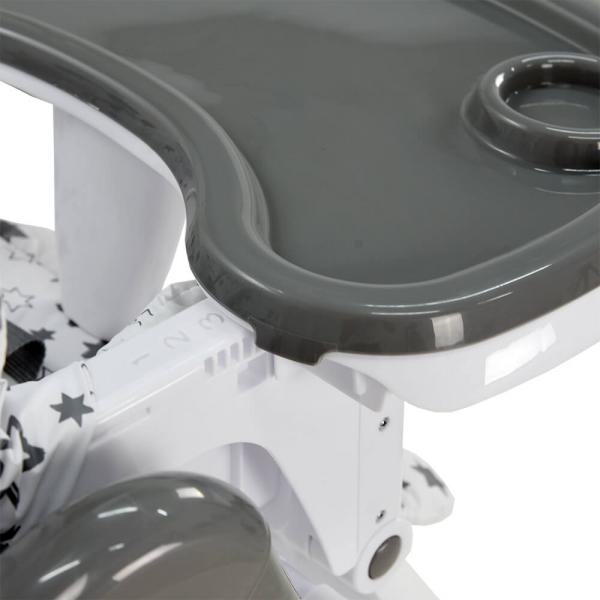 Καρέκλα Φαγητού Happy Grey 869-186 Bebe Stars