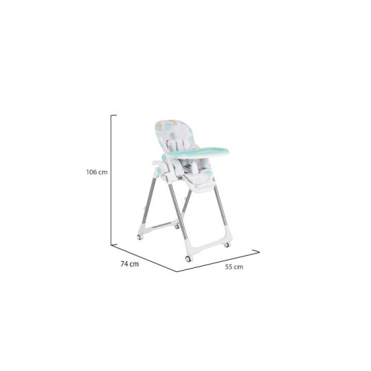 Καρεκλάκι Φαγητού Bueno Μπλε Moni