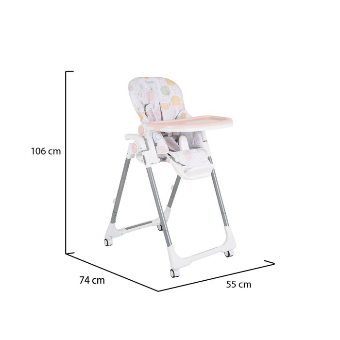 Καρεκλάκι Φαγητού Bueno Ροζ Moni Καρεκλάκι Φαγητού Bueno Ροζ Moni