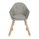 Καρεκλάκι Φαγητού Ξύλινο 6 Σε 1 Woody Grey  Kikka Boo