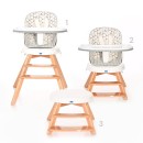 Καρεκλάκι Φαγητού Περιστρεφόμενο 360° Lorelli Napoli Γκρι Εξάγωνα