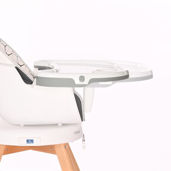 Καρεκλάκι Φαγητού Περιστρεφόμενο 360° Lorelli Napoli Γκρι Εξάγωνα