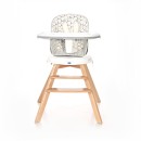 Καρεκλάκι Φαγητού Περιστρεφόμενο 360° Lorelli Napoli Γκρι Εξάγωνα