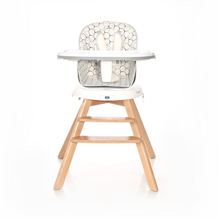 Καρεκλάκι Φαγητού Περιστρεφόμενο 360° Lorelli Napoli Γκρι Εξάγωνα