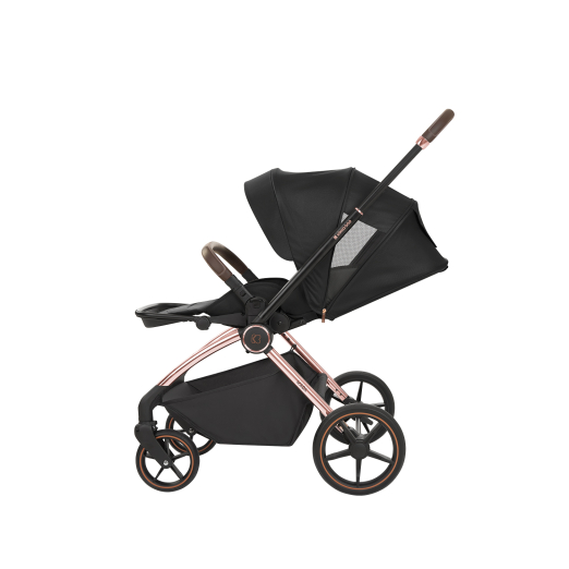 Καρότσι 2 σε 1 Με Καλαθούνα Kara Black Kikka Boo + ΔΩΡΟ Πάνα Αγκαλιάς