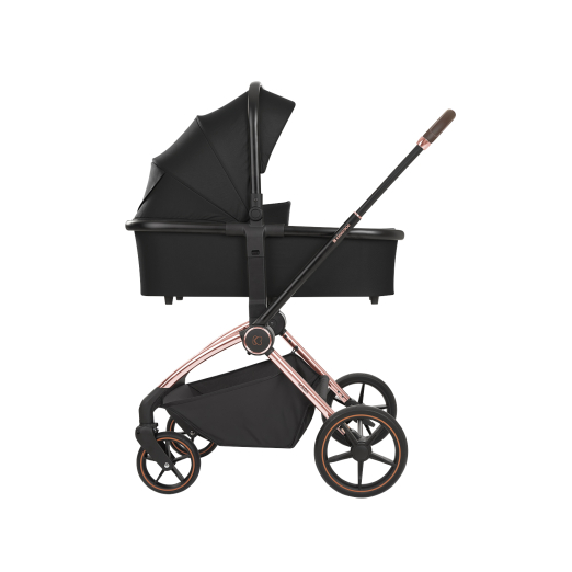 Καρότσι 2 σε 1 Με Καλαθούνα Kara Black Kikka Boo + ΔΩΡΟ Πάνα Αγκαλιάς