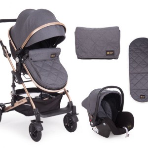 Καρότσι 3 σε 1 Amaia Σκούρο Γκρι Kikka Boo + ΔΩΡΟ Πάνα Αγκαλιάς