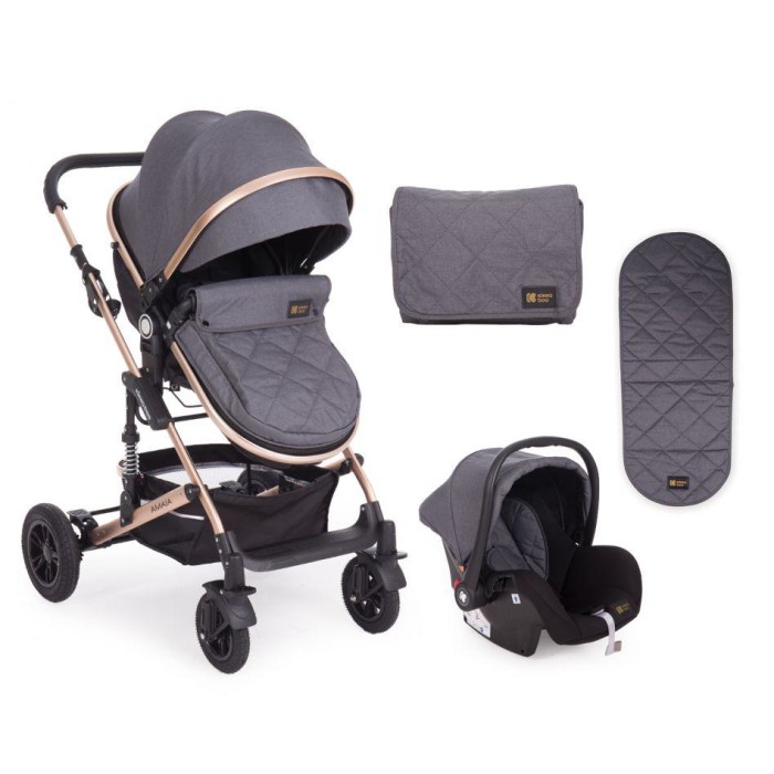 Καρότσι 3 σε 1 Amaia Σκούρο Γκρι Kikka Boo + ΔΩΡΟ Πάνα Αγκαλιάς Καρότσι 3 σε 1 Amaia Σκούρο Γκρι Kikka Boo + ΔΩΡΟ Πάνα Αγκαλιάς