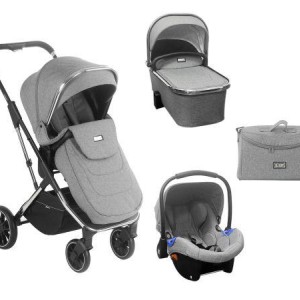 Καρότσι 3 σε 1 Angele Chrome Γκρι Kikka Boo ΔΩΡΟ Αδιάβροχο & Πάνα Αγκαλιάς Καρότσι 3 σε 1 Angele Chrome Γκρι Kikka Boo ΔΩΡΟ Αδιάβροχο & Πάνα Αγκαλιάς