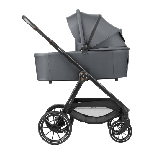Καρότσι 3 σε 1 Με Καλαθούνα Modena Dark Grey Kikka Boo + ΔΩΡΟ Πάνα Αγκαλιάς