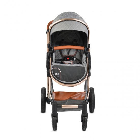 Καρότσι 2 σε 1 Μετατρεπόμενο Alma Σκούρο Γκρι Moni Καρότσι 2 σε 1 Μετατρεπόμενο Alma Σκούρο Γκρι Moni