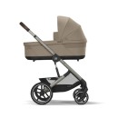 CYBEX Πολυκαρότσι 3in1 Balios S Lux 2024-2025 TPE Almond Beige Με Κάθισμα Cloud G i-size Plus Almond Beige