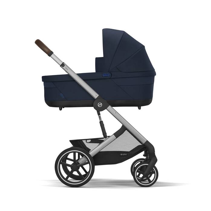 CYBEX Πολυκαρότσι 3in1 Balios S Lux 2024-2025 Silver Frame Ocean Blue Με Κάθισμα Cloud G i-size Plus Ocean Blue + Βάση Isofix Base G