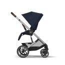 CYBEX Πολυκαρότσι 3in1 Balios S Lux 2024-2025 Silver Frame Ocean Blue Με Κάθισμα Cloud G i-size Plus Ocean Blue + Βάση Isofix Base G