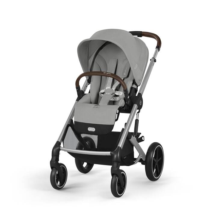 CYBEX Πολυκαρότσι 3in1 Balios S Lux 2024-2025 Silver Frame Stone Grey Με Κάθισμα Cloud G i-size Plus Stone Grey + Βάση Isofix Base G