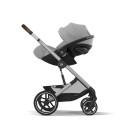 CYBEX Πολυκαρότσι 3in1 Balios S Lux 2024-2025 Silver Frame Stone Grey Με Κάθισμα Cloud G i-size Plus Stone Grey + Βάση Isofix Base G