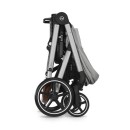 CYBEX Πολυκαρότσι 3in1 Balios S Lux 2024-2025 Silver Frame Stone Grey Με Κάθισμα Cloud G i-size Plus Stone Grey + Βάση Isofix Base G