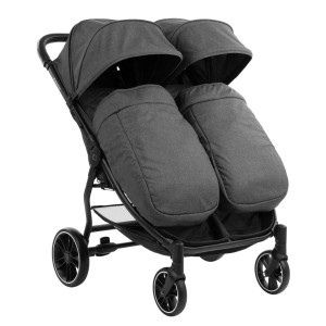 Καρότσι Διδύμων Happy 2 Σκούρο Γκρι 2023 Kikka Boo Καρότσι Διδύμων Happy 2 Σκούρο Γκρι 2023 Kikka Boo