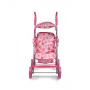 Καρότσι για Κούκλες Flower Garden Ροζ Moni