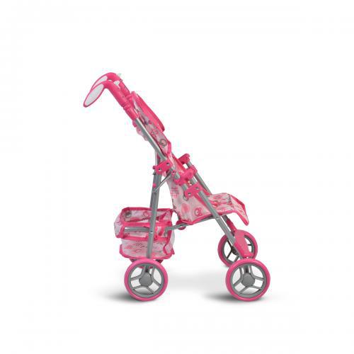 Καρότσι για Κούκλες Flower Garden Ροζ Moni