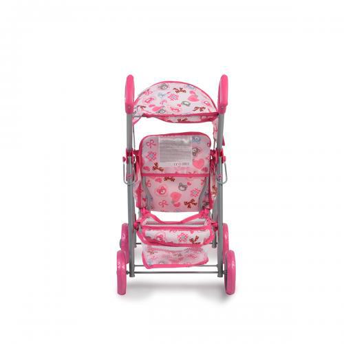 Καρότσι για Κούκλες Flower Garden Ροζ Moni