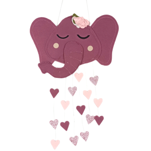 Κάθετο Mobil Τσόχινο Κεφάλι Ελέφαντα Baby Star Κάθετο Mobil Τσόχινο Κεφάλι Ελέφαντα Baby Star