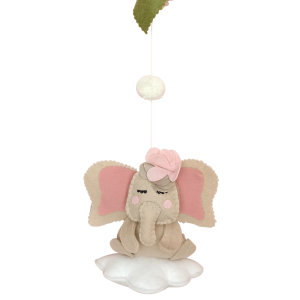 Κάθετο Mobil Τσόχινος Ελέφαντας Baby Star Κάθετο Mobil Τσόχινος Ελέφαντας Baby Star