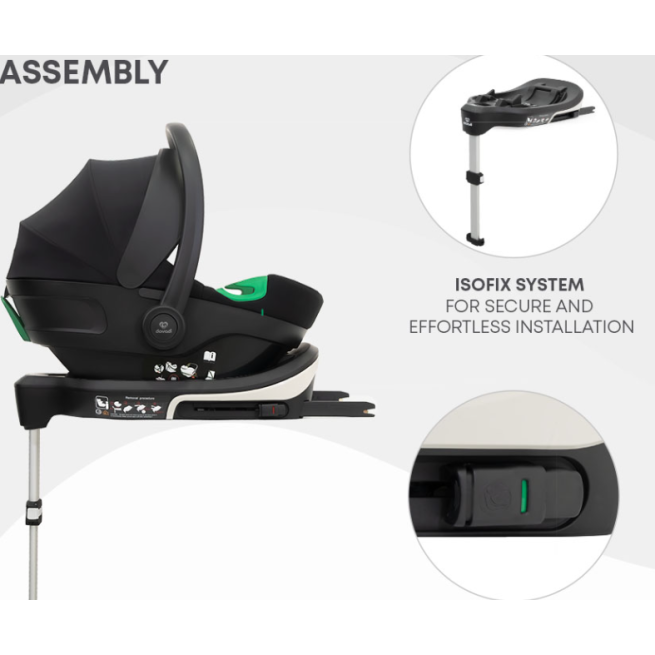 Κάθισμα Αυτοκινήτου i-size 40-87cm Nano Midnight Black Dovadi