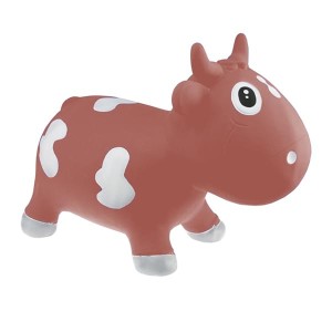 KidZZfarm: Φουσκωτό Αγελάδα Χοπ Χοπ Bella The Cow Junior  Μπορντό